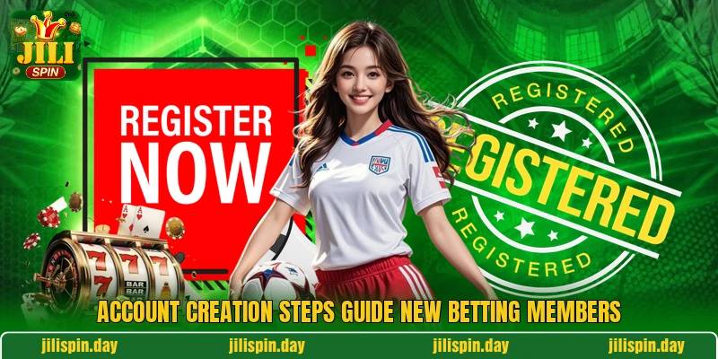 Account creation steps guide new betting members Account creation steps guide new betting members