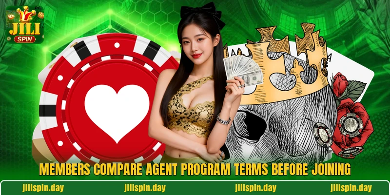 Members compare agent program terms before joining Members compare agent program terms before joining