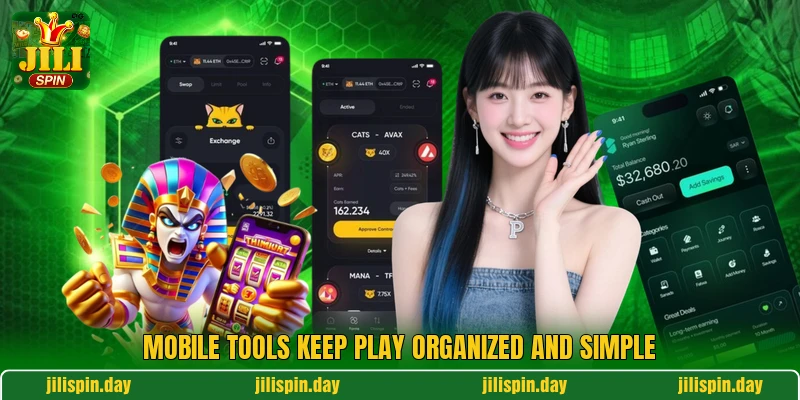 Mobile tools keep play organized and simple Mobile tools keep play organized and simple
