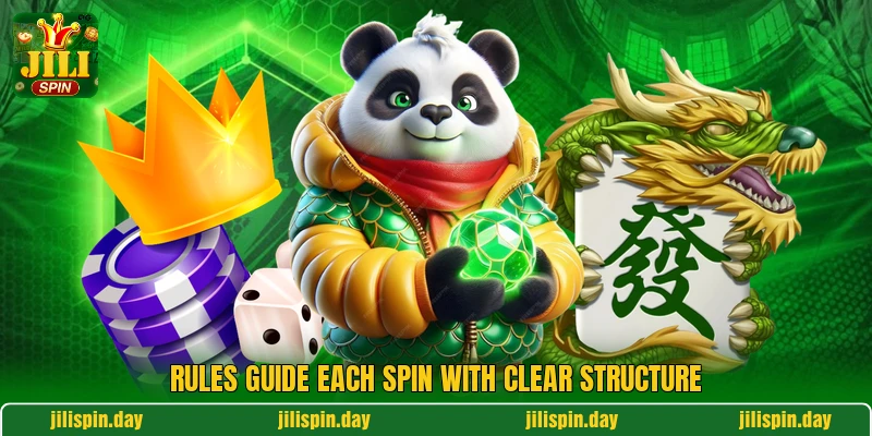 Rules guide each spin with clear structure Rules guide each spin with clear structure